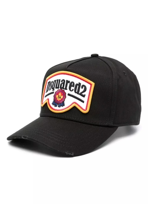 DSQUARED2 logo patch baseball cap - Black