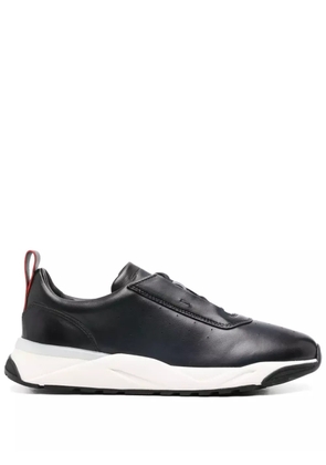 Santoni leather sneakers - Blue