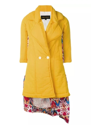 Comme Des Garçons Pre-Owned Docking puff coat - Yellow