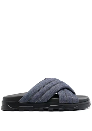 Fabiana Filippi 35mm chunky open-toe slides - Blue