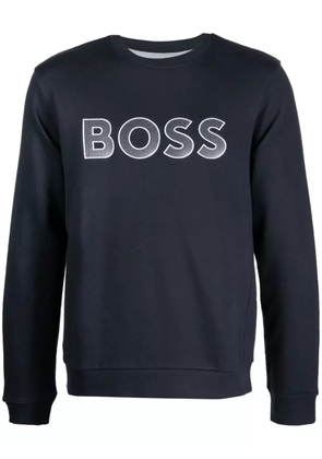 BOSS Salbo logo-embroidered sweatshirt - Black