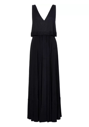 Proenza Schouler Lynda fringed layered maxi dress - Black