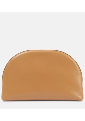 The Row Sylvia leather clutch