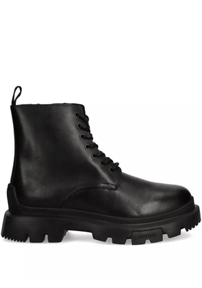 HUGO leather boots - Black