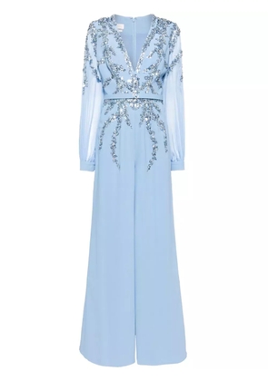 Saiid Kobeisy Beaded jumpsuit - Blue