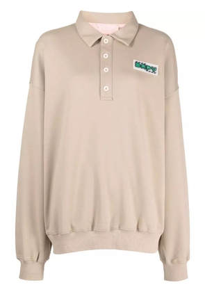 BAPY BY *A BATHING APE® polo-collar sweatshirt - Brown