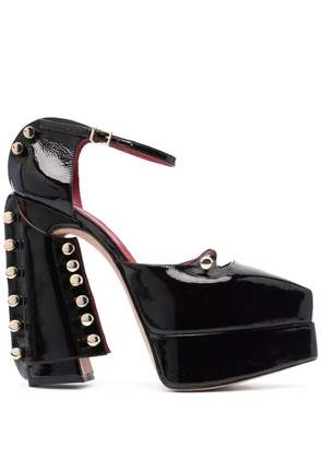 HARDOT Cult of me 150mm leather pumps - Black