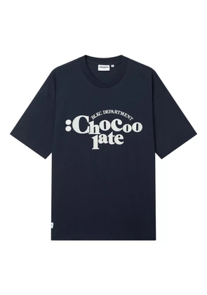 CHOCOOLATE logo-print T-shirt - Blue