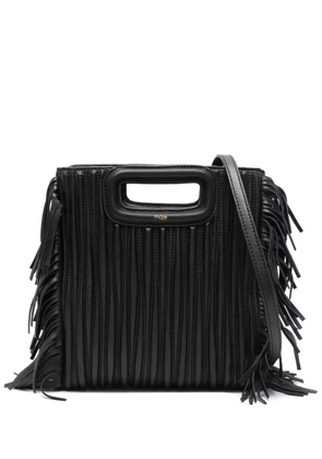 Maje M quilted leather bag - Black