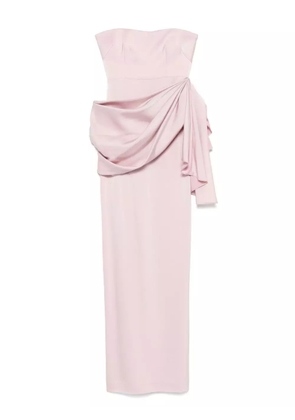 Alex Perry strapless satin maxi dress - Pink