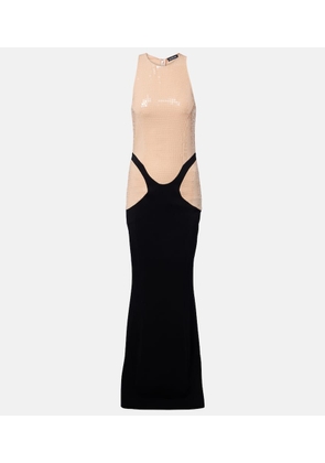 Mugler re/edit sequined crepe gown
