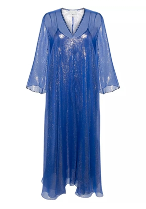 Forte Forte lurex kaftan maxi dress - Blue
