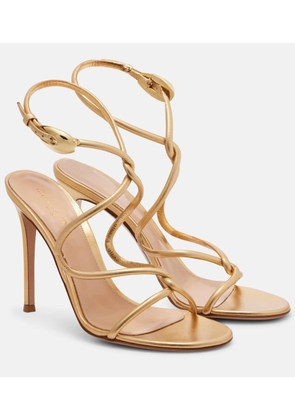 Gianvito Rossi Jungle Mamba 105 leather sandals