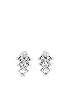 Bvlgari Pre-Owned 2000s 18kt white gold diamond earrings - Silver
