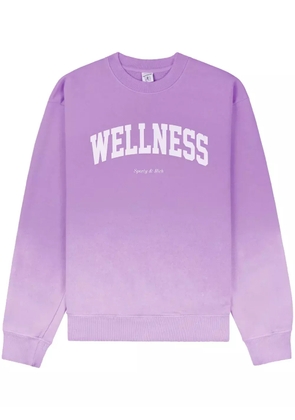 Sporty & Rich Wellness Ivy crew-neck cotton sweatshirt - Purple