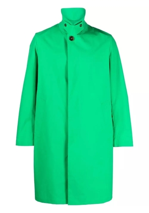 Mackintosh single-breasted midi coat - Green
