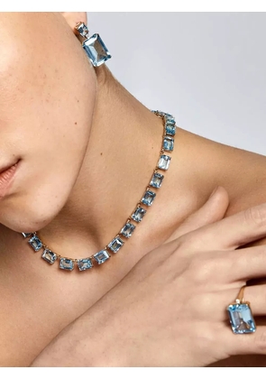 Mateo blue topaz drop earrings - Gold