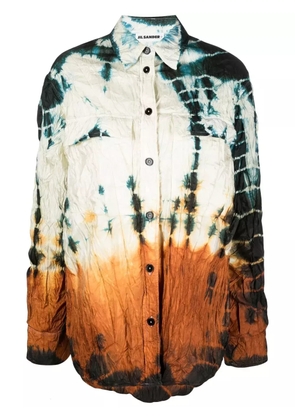 Jil Sander padded tie-dye shirt - Neutrals