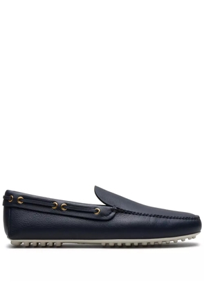 Car Shoe leather driving shoes - Blue