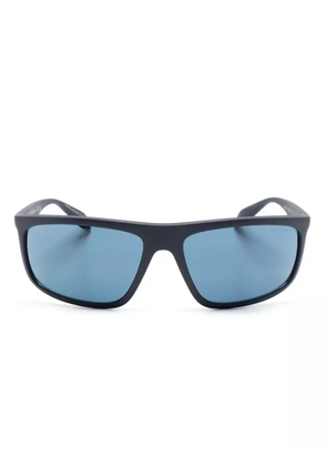 Emporio Armani rectangle-frame sunglasses - Blue