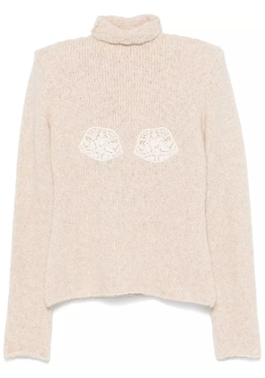 Magda Butrym turtleneck sweater - Neutrals