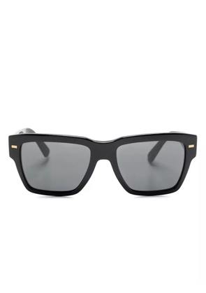 Dolce & Gabbana Eyewear logo-lettering square-frame sunglasses - Black