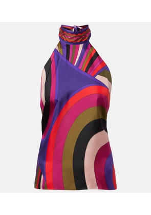 Pucci Iride silk satin top
