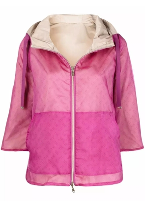 Herno logo-print jacket - Pink