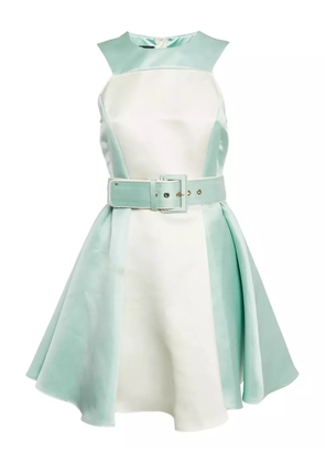 Elisabetta Franchi pre-owned two-tone belted dress - Blue