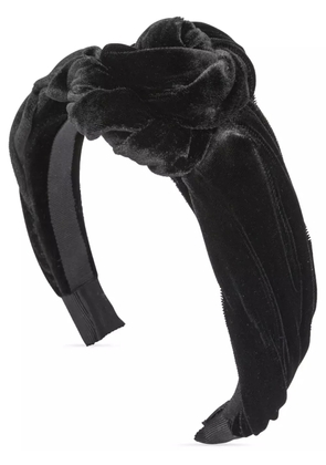 Jennifer Behr Amina velvet headband - Black