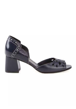 Sarah Chofakian chunky heel sandals - Blue