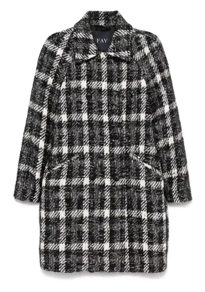 Fay double-breasted coat - Black