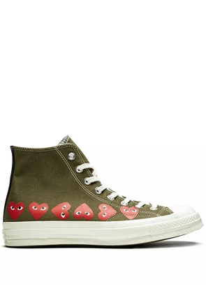 Converse x Comme Des Garçons Play Chuck 70 Hi 'Multi Hearts Green' sneakers