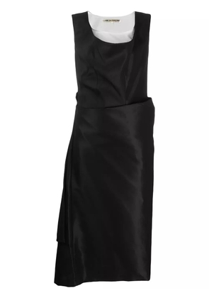Comme Des Garçons Pre-Owned 1995 draped midi dress - Black