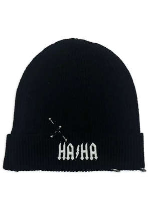 Haculla Ha Ha wool beanie - Black