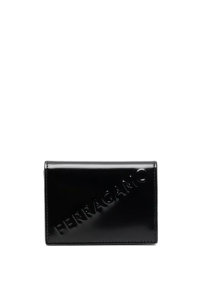Ferragamo logo-embossed leather cardholder - Black