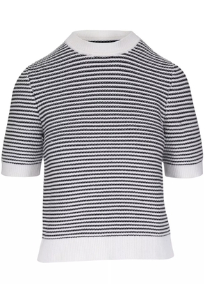 Akris Punto striped knitted top - White