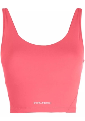 Sporty & Rich N.03 cropped tank top - Red