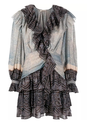 Ulla Johnson Sara ruffled mini dress - Neutrals