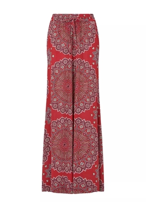 Hayley Menzies paisley-print trousers - Red