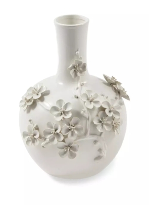 POLSPOTTEN 3D Buttercup floral-embellished porcelain vase - White