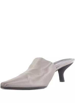 Sergio Rossi Vintage pre-owned satin mules - Grey