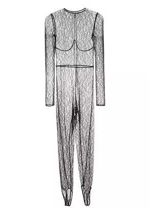 Kiki de Montparnasse Enchante lace catsuit - Black