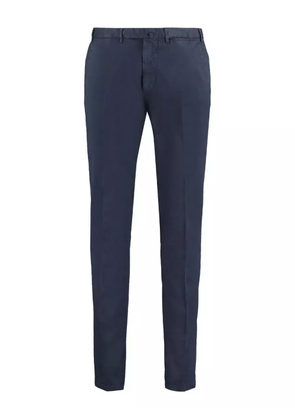THE (Alphabet) cotton-blend chino trousers - Blue