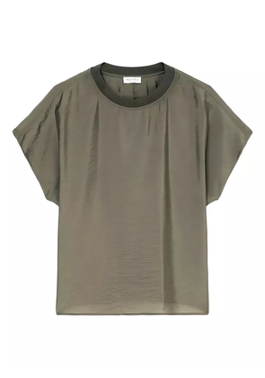 Marc O'Polo draped short-sleeve top - Green