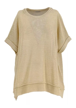 Brunello Cucinelli Vintage draped top - Gold