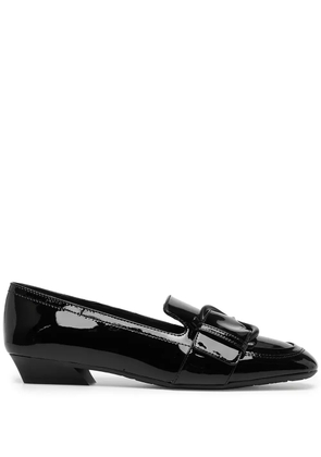 Ferragamo buckle-detail leather loafers - Black