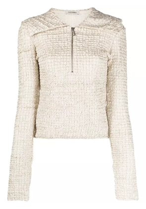 Nanushka Leiko dribbled ribbon top - Neutrals