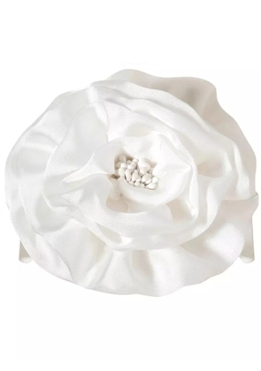 Jennifer Behr Rose Jaw hair clip - White