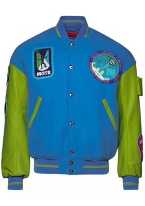 MEMBERS OF THE RAGE Varsity 1 logo-embroidered jacket - Blue